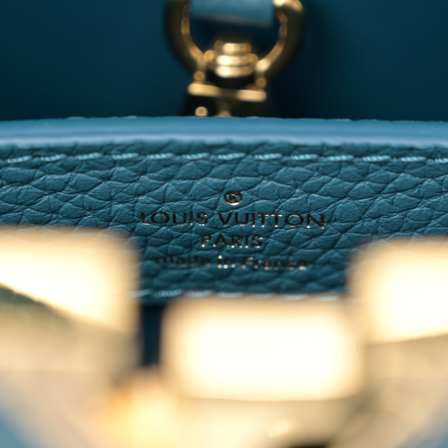 Taurillon Snakeskin Capucines BB Mallard