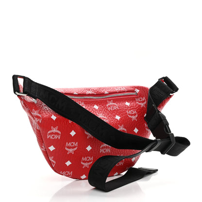 MCM Visetos Small Fursten Belt Bag Red 3 of 9