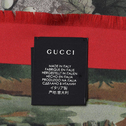 Gucci Silk Tian Square Scarf Multicolor 4 of 5