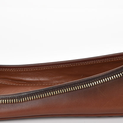 Louis Vuitton Calfskin Zip Oxford Ballerina Flats 35.5 Cognac 9 of 10