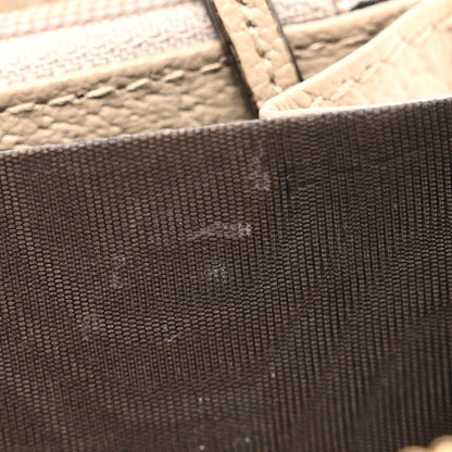 Gucci GG Supreme Monogram Textured Dollar Calfskin Web Ophidia Zip Around Wallet Beige Mystic White Oatmeal 8 of 8