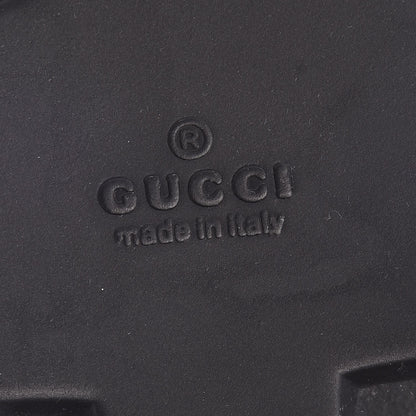 Gucci Rubber Web Mens Lug Sole Slide Sandals 11 Black Green Red 7 of 8