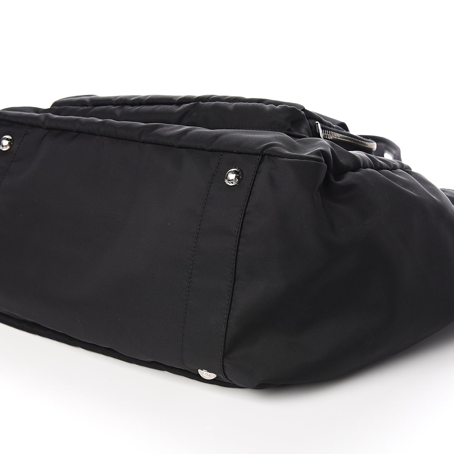 Tessuto Nylon Vela Diaper Bag Black