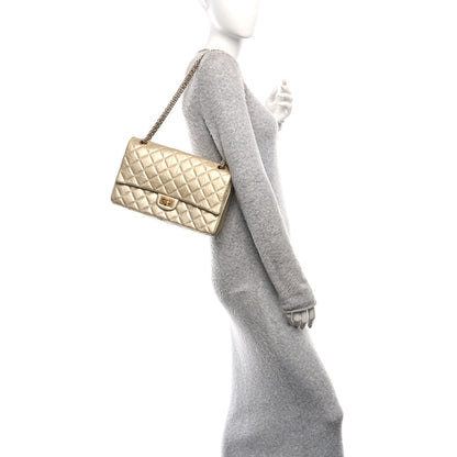 Chanel Metallic Aged Calfskin Quilted 2.55 Reissue 226 Flap Pale Gold 2 of 11