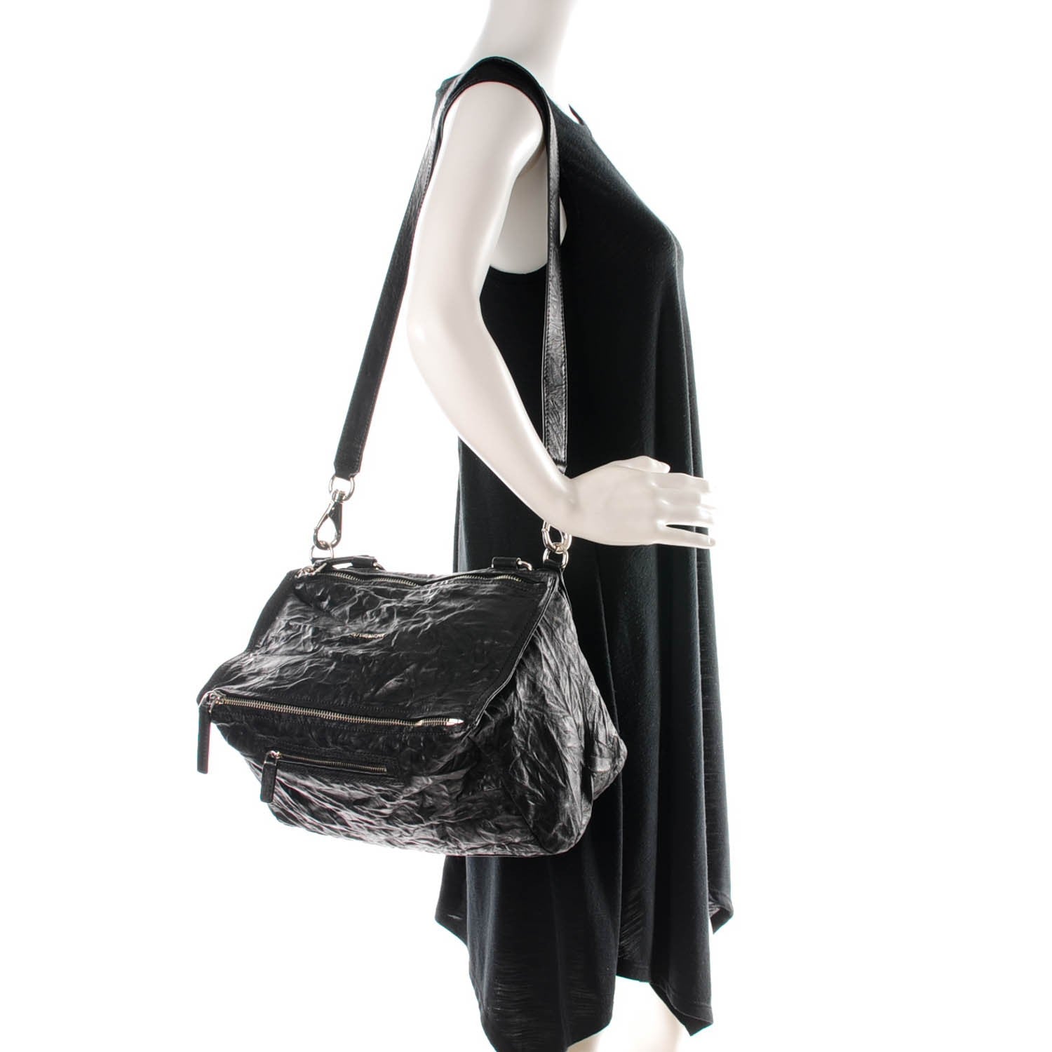 Givenchy Tumbled Sheepskin Medium Pandora Black 2 of 7