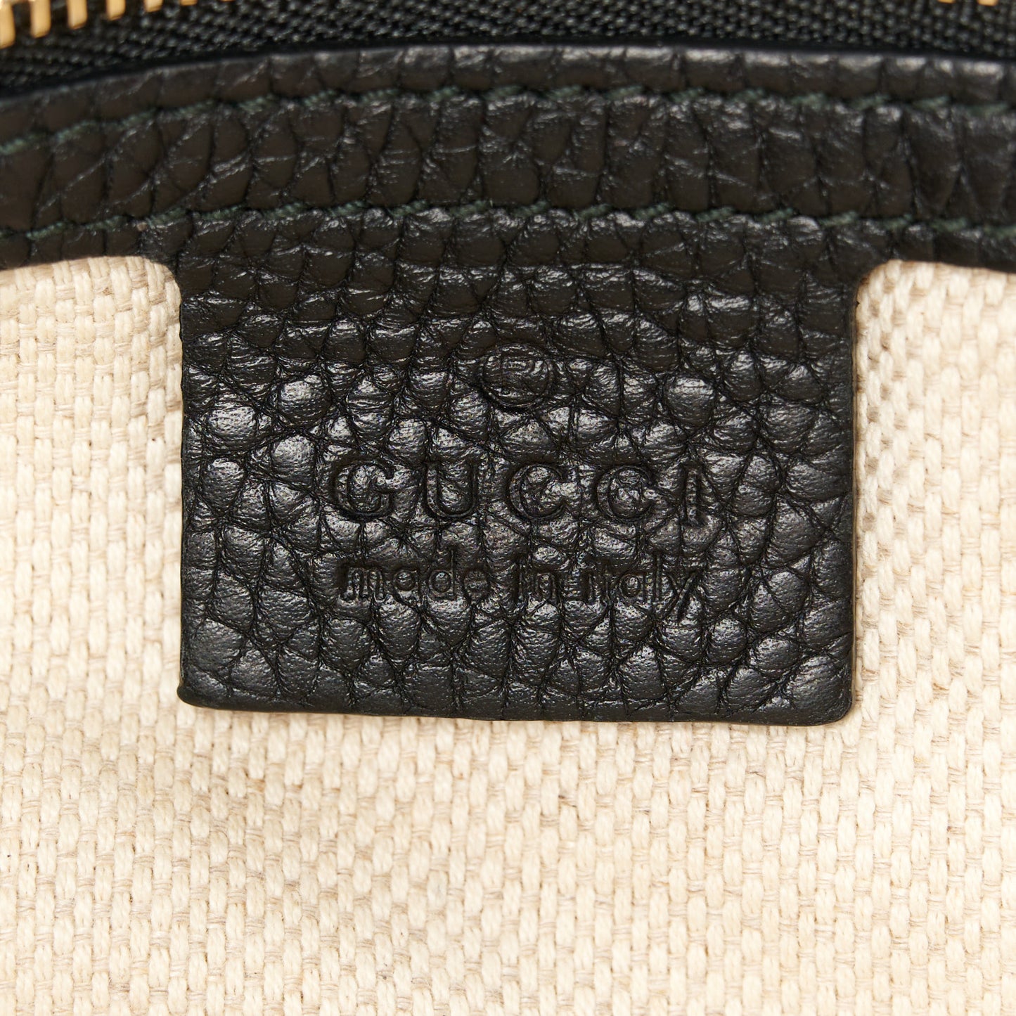 Pebbled Calfskin Medium Soho Flap Crossbody Black