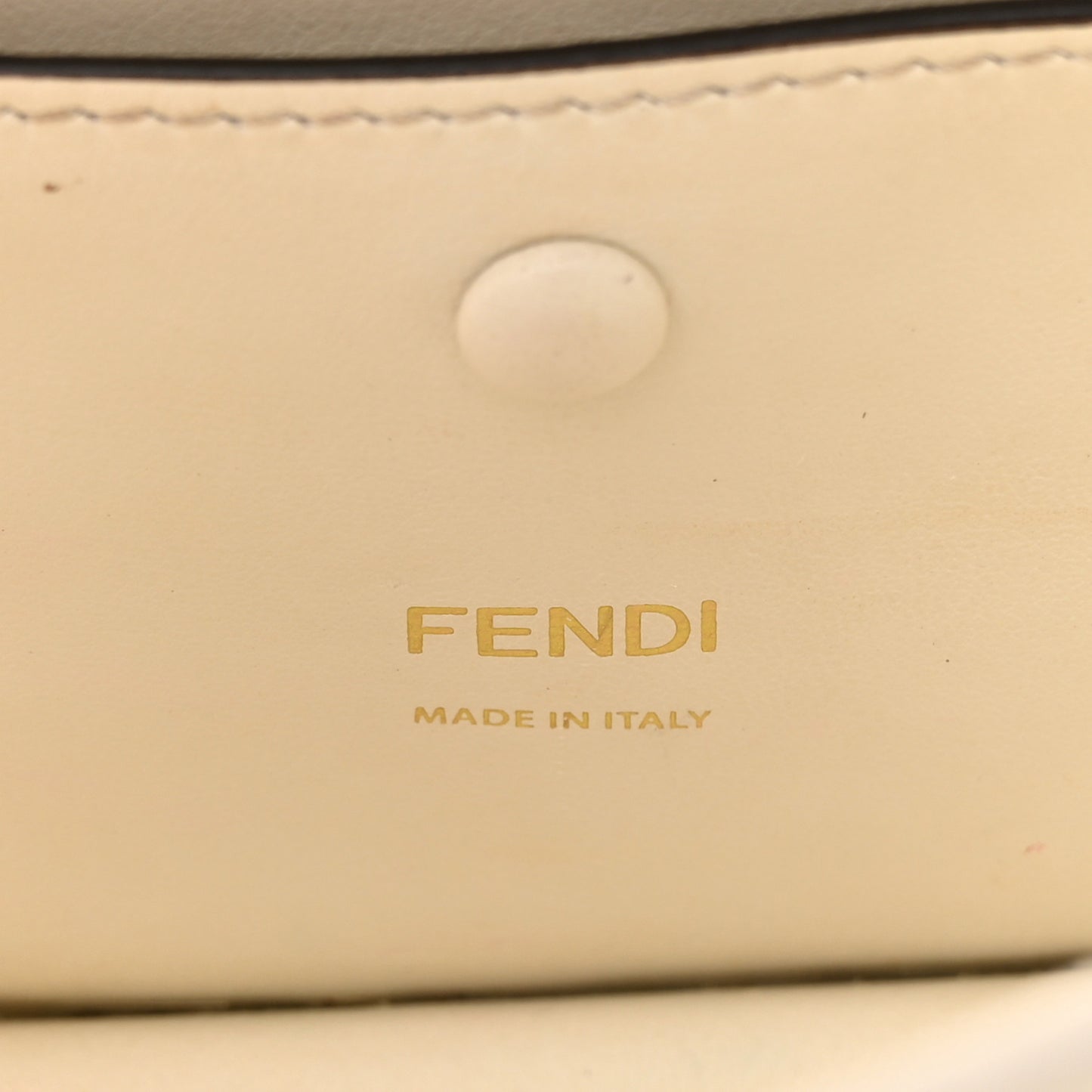 TPU FF Vitello Century F is Fendi Small Kan I Shoulder Bag White