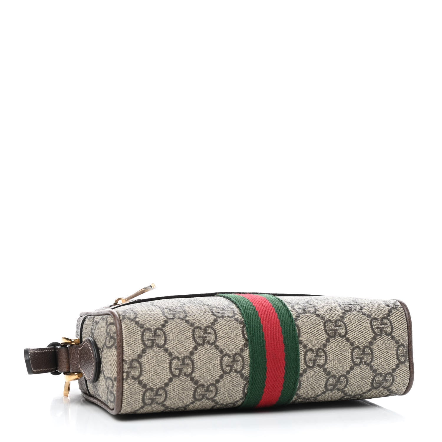 Gucci GG Supreme Monogram Web Mini Ophidia Shoulder Bag Brown 4 of 9