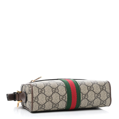 Gucci GG Supreme Monogram Web Mini Ophidia Shoulder Bag Brown 4 of 9
