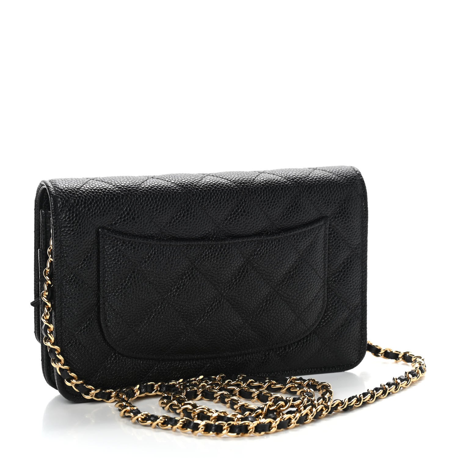 Chanel Caviar Quilted Wallet On Chain WOC Black 3 of 9