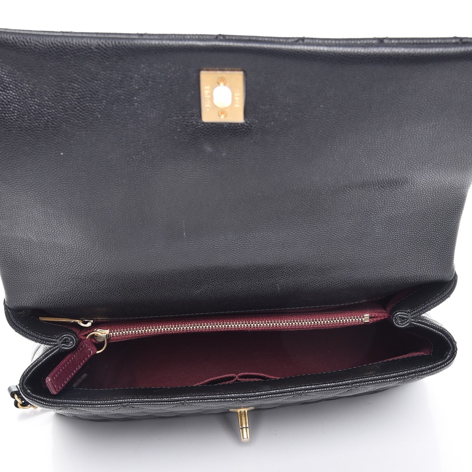 Chanel Caviar Quilted Small Coco Handle Flap Black 6 of 9