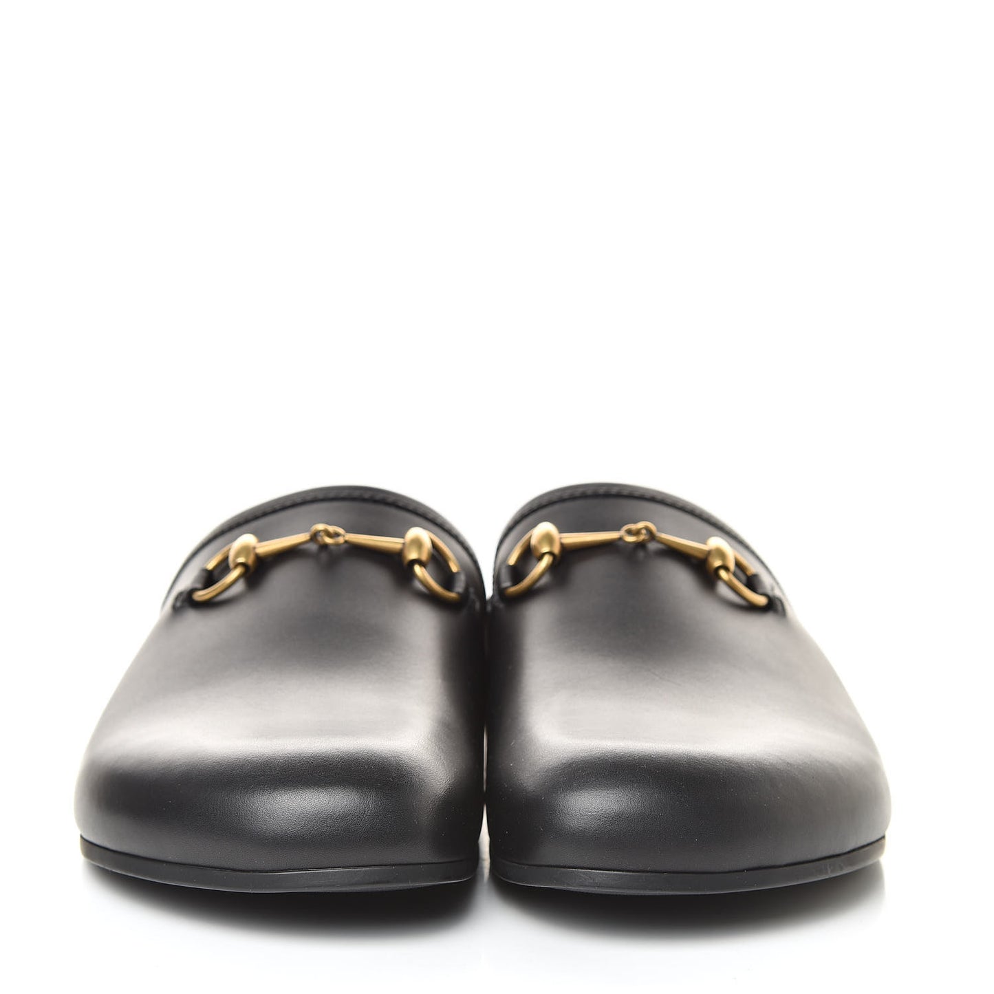 Calfskin Mens Horsebit River Slippers 11 Black