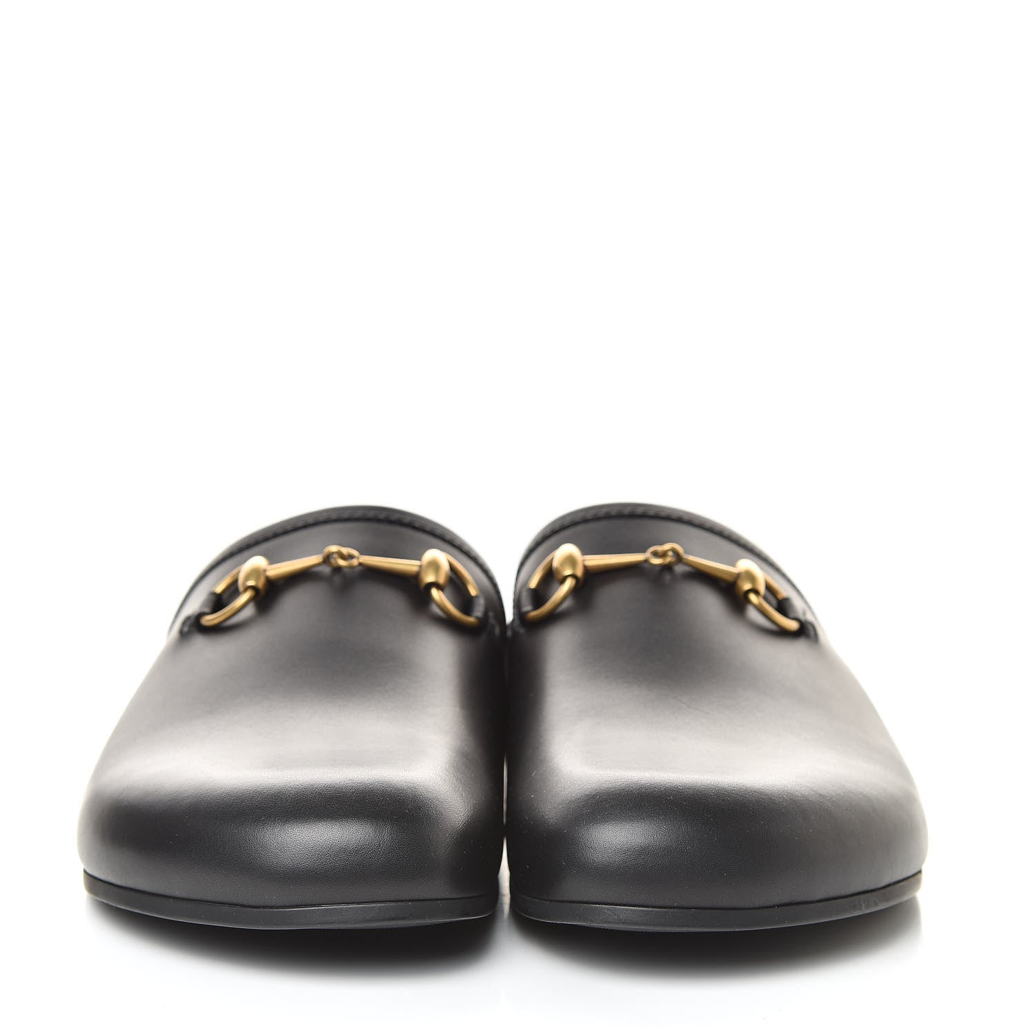 Gucci Calfskin Mens Horsebit River Slippers 11 Black 2 of 10