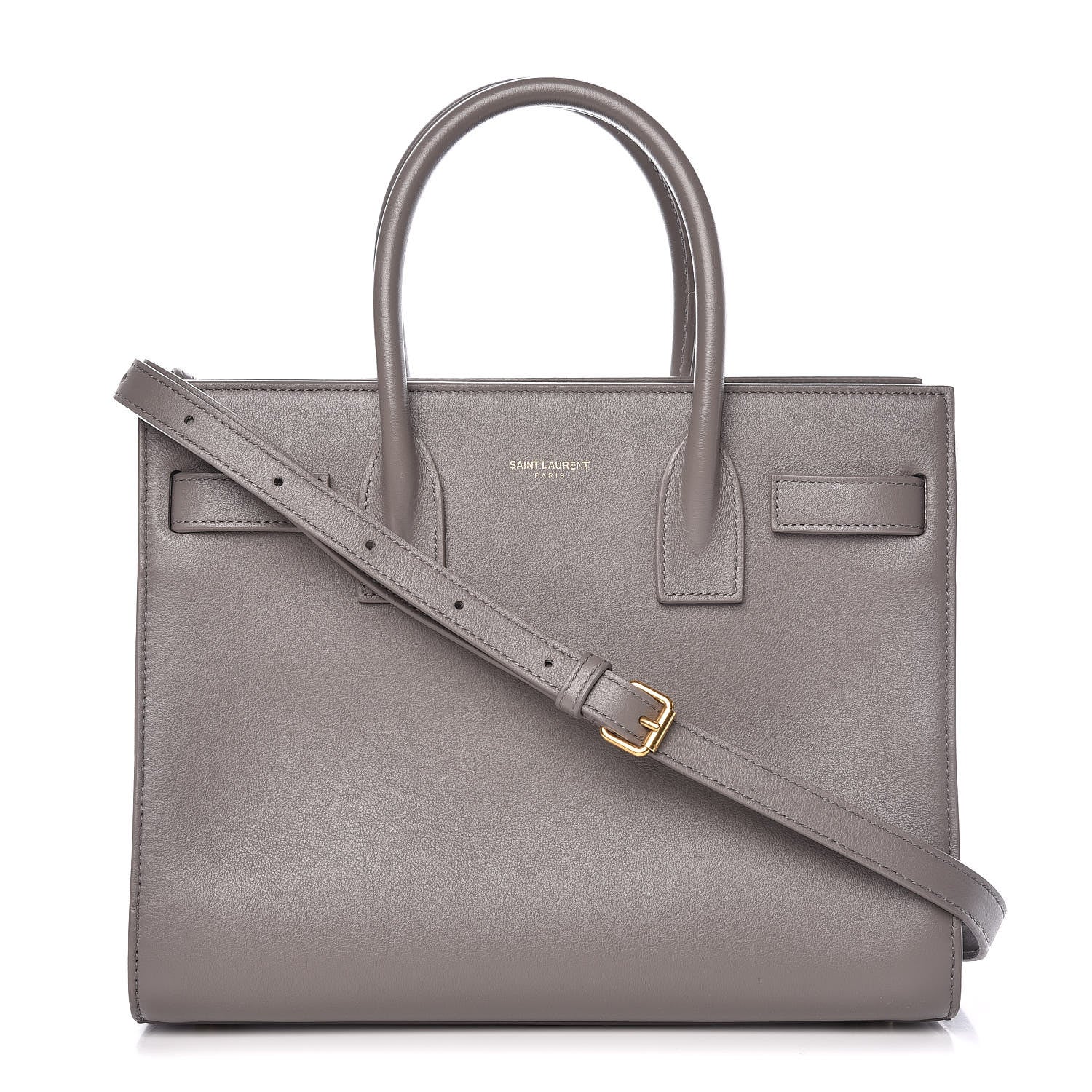 Saint Laurent Calfskin Baby Sac de Jour Fog 1 of 11