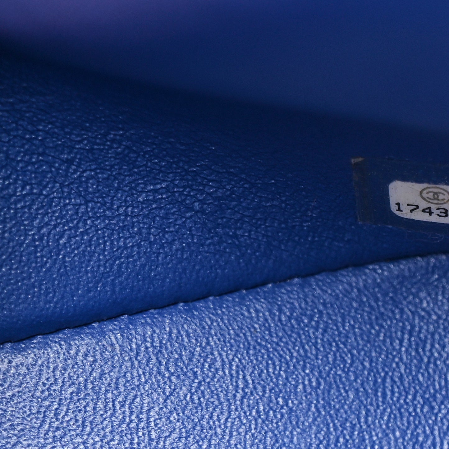 Patent Calfskin Quilted Jumbo Double Flap Blue