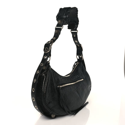 Balenciaga Agneau Arena Small Le Cagole Shoulder Bag Black 3 of 8