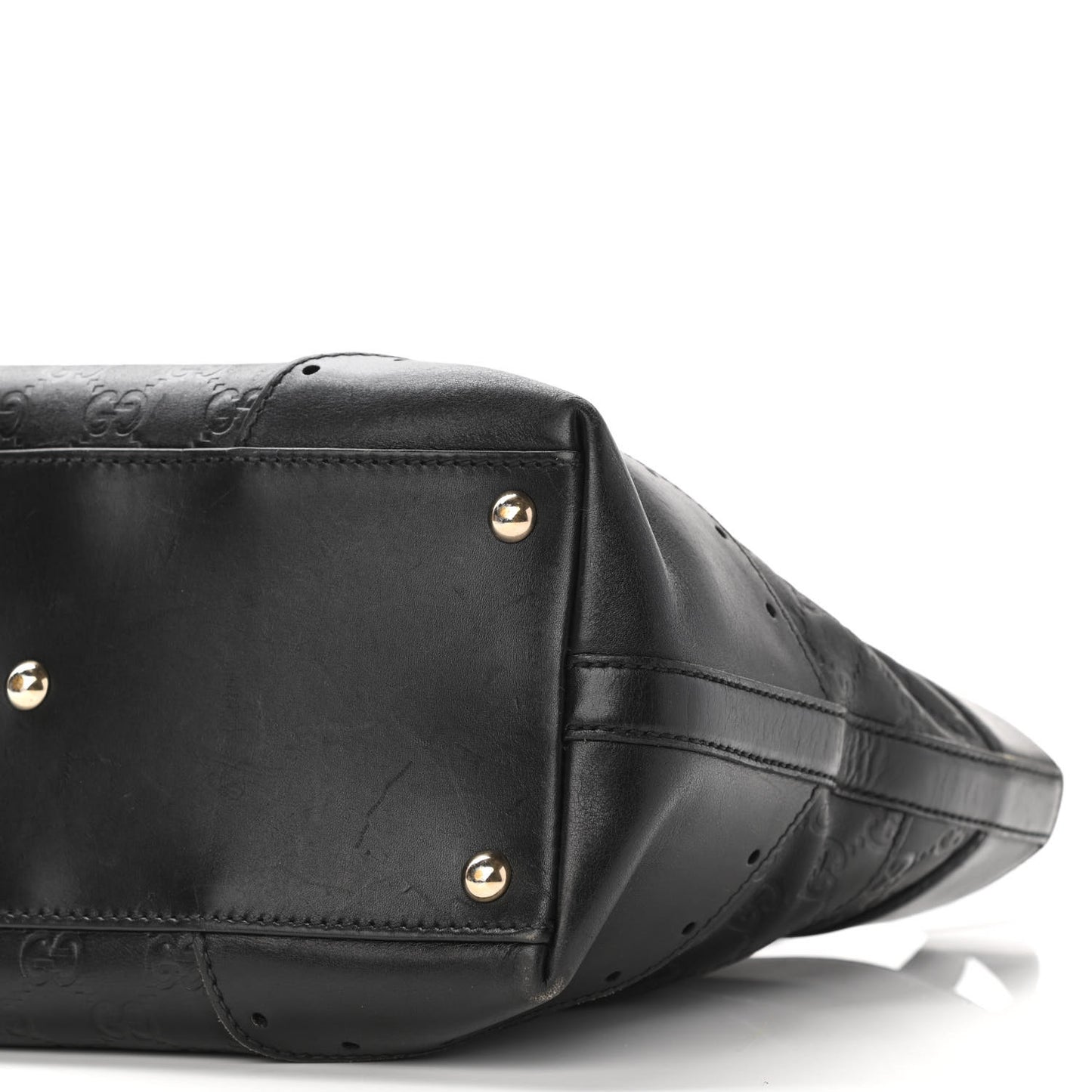 Guccissima Large Punch Tote Black
