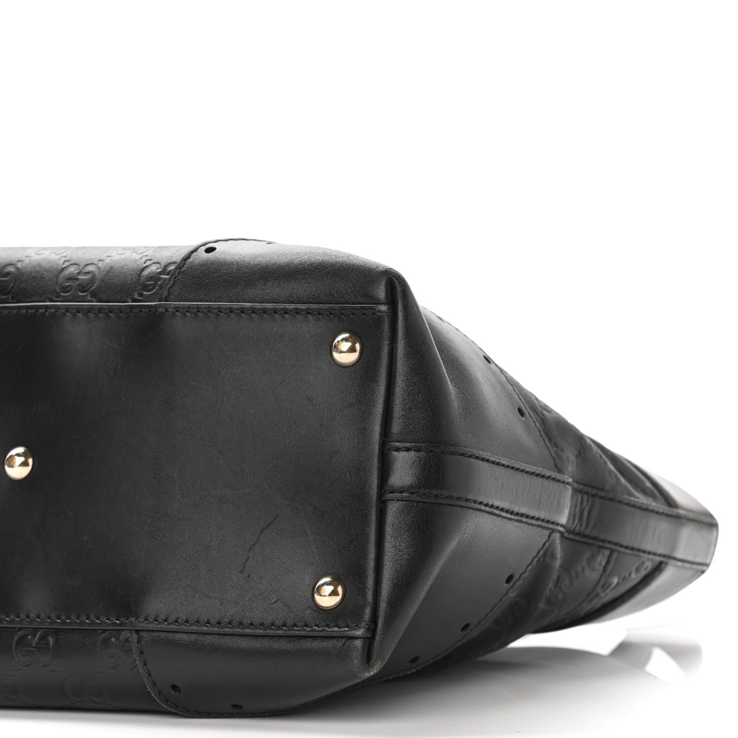 Gucci Guccissima Large Punch Tote Black 10 of 11