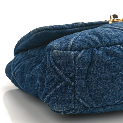 Chanel Denim Quilted Medium Chanel 19 Flap Blue 8 of 9