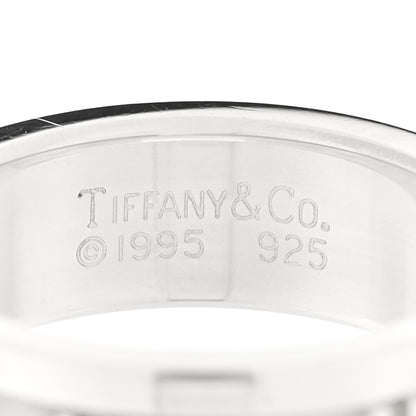 Tiffany Sterling Silver Atlas Ring 50 5.5 4 of 4
