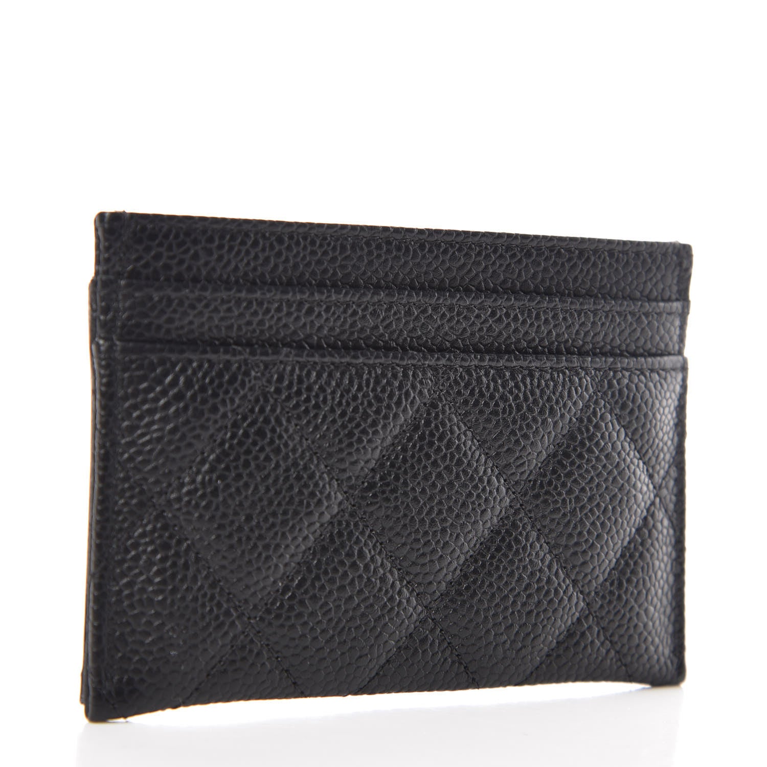 Chanel Caviar Quilted Filigree Card Holder Black 3 of 9