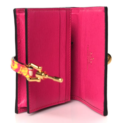 Gucci X KEN SCOTT Shangai Calfskin Pomponica Print Jackie 1961 Card Case Multicolor Fuxia Pompon 5 of 7