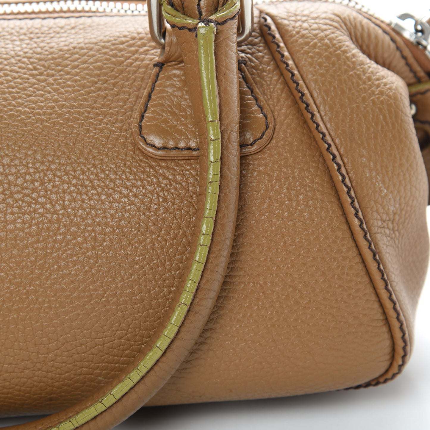 Calfskin Small Tassel Bowler Light Brown