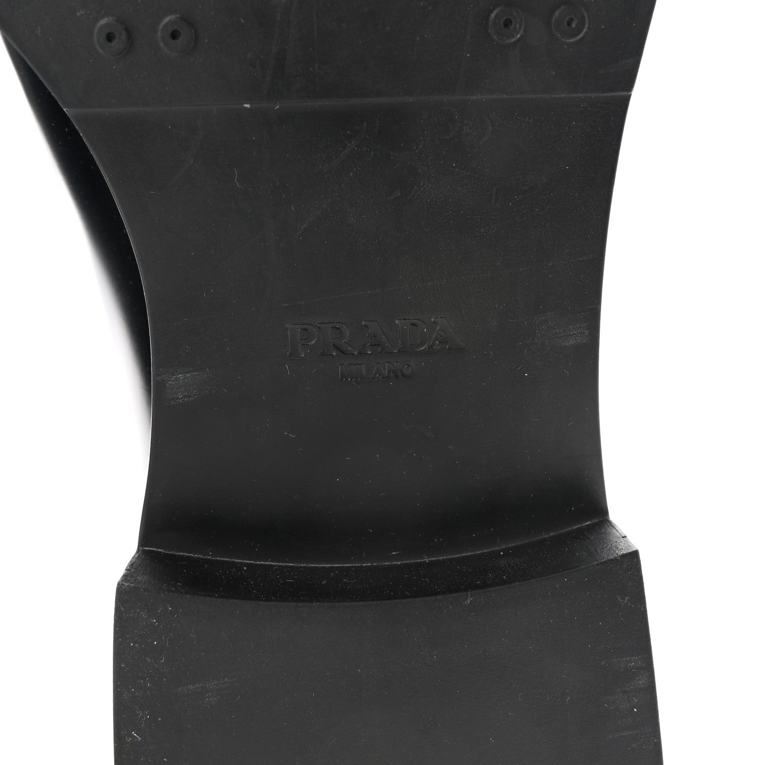 Prada Spazzolato Mens Derby Loafers 9 Black 7 of 9