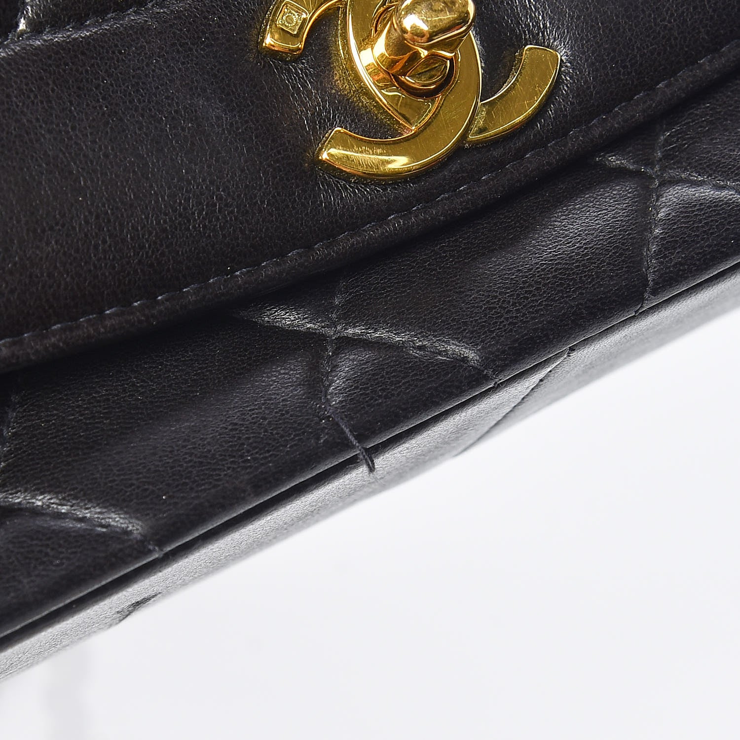 Chanel Lambskin Quilted Medium Single Flap Black 12 of 12