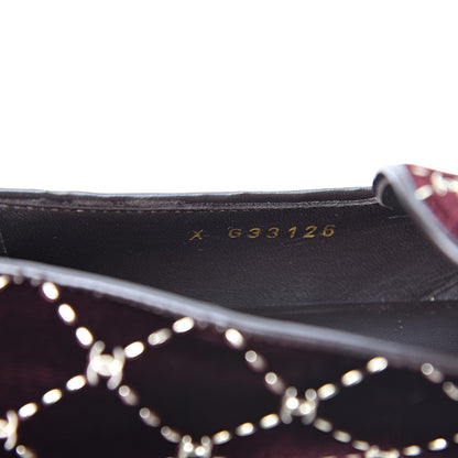Chanel Velvet Mocassin Loafers 38 Burgundy 8 of 9