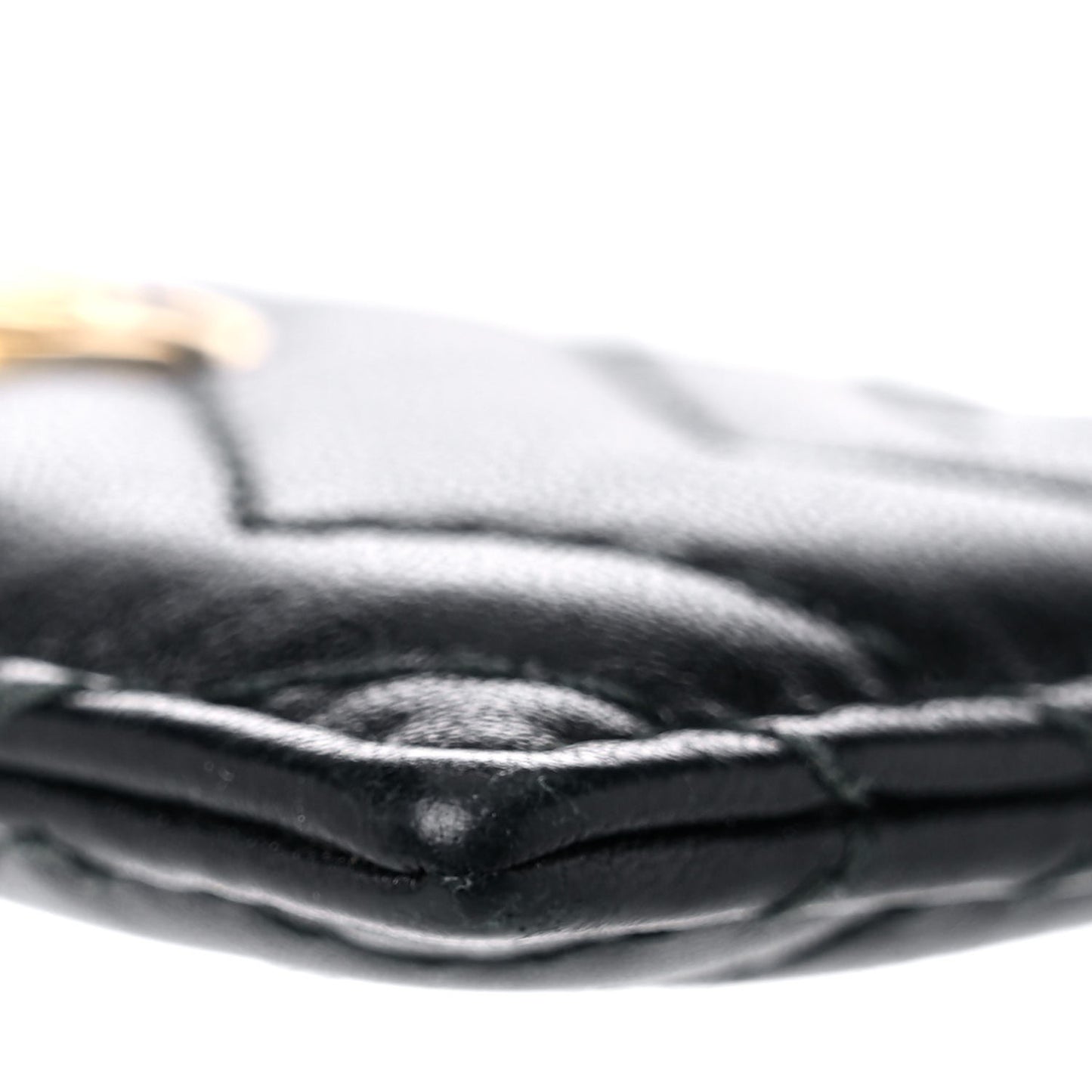 Calfskin Matelasse GG Marmont Card Holder Black