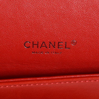Chanel Lambskin Quilted Maxi Double Flap Red 7 of 10