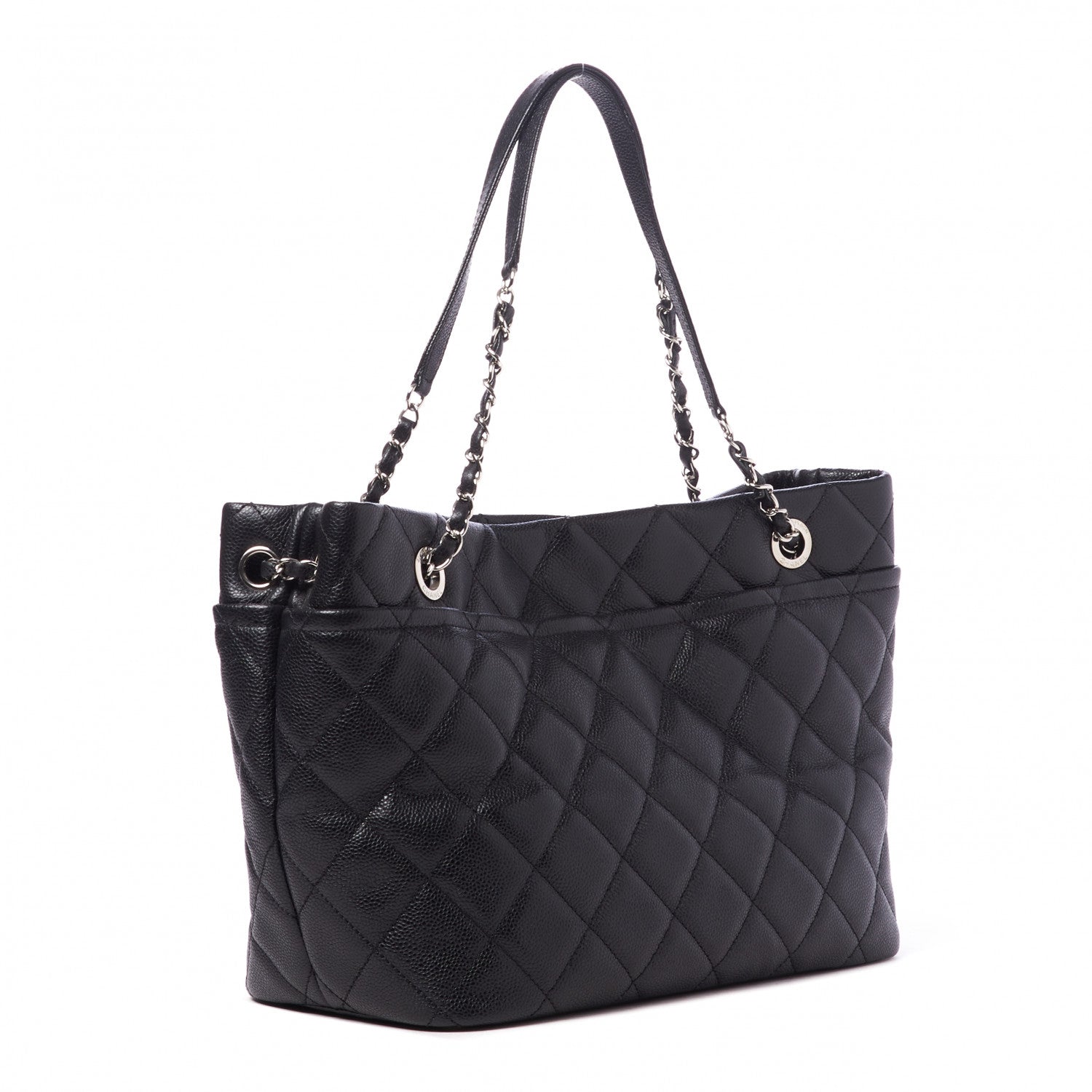 Chanel Caviar Quilted Timeless CC Soft Tote Black 2 of 8