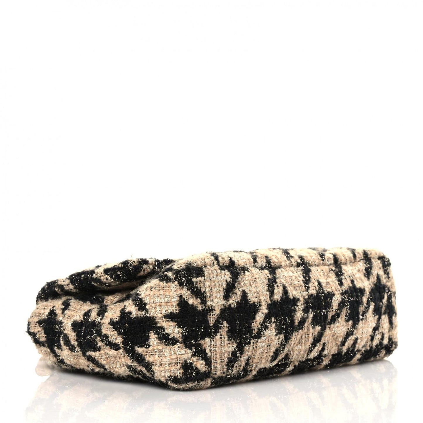 Tweed Large Chanel 19 Flap Beige Black