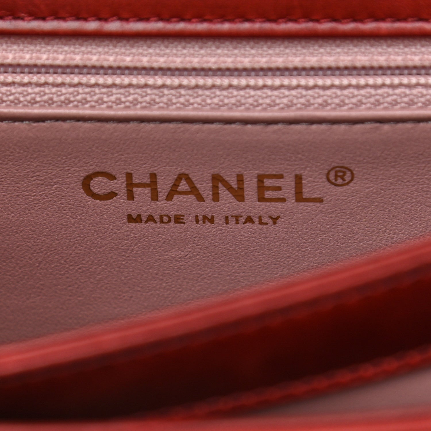 Chanel Iridescent Calfskin Quilted Small Straight Lined Flap Red 5 of 10