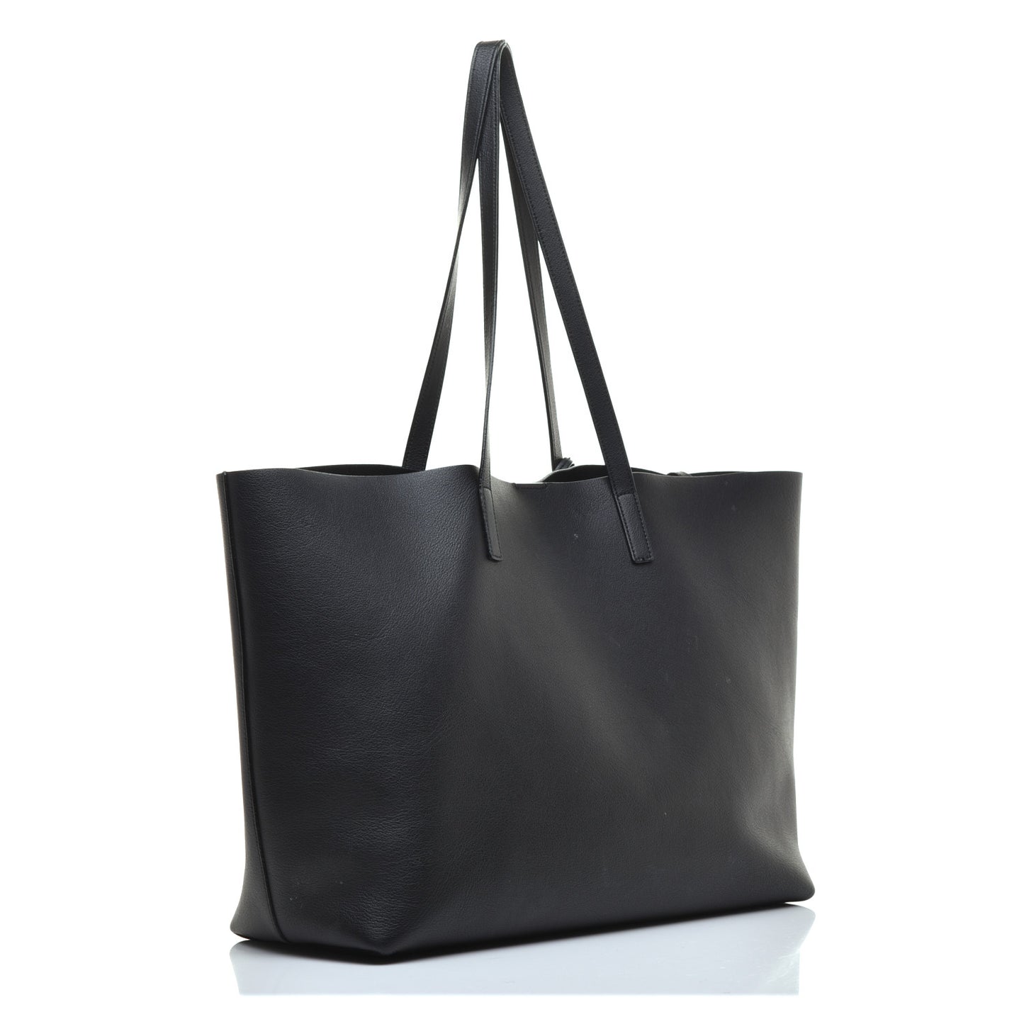 Calfskin Large Shopping Tote Black