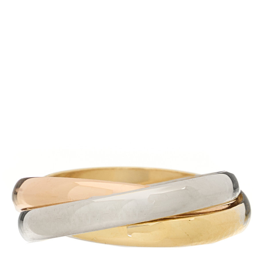 18K Pink Yellow White Gold Small Trinity Ring 47 4