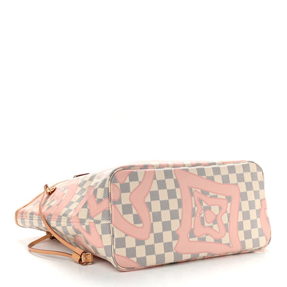 Louis Vuitton Damier Azur Tahitienne Neverfull MM 4 of 10