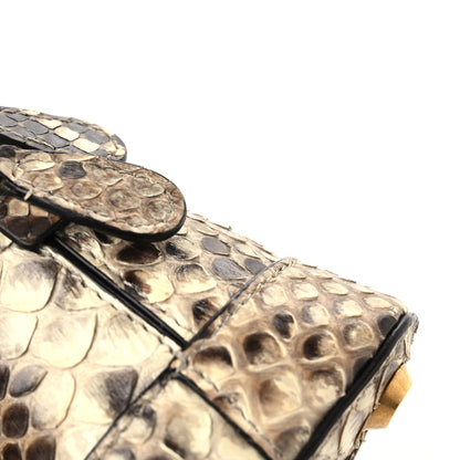 Balenciaga Python Logo XXS Ville Top Handle Bag Black Beige 17 of 18