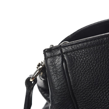 Gucci Calfskin Large Bamboo Shopper Tote Black 7 of 9