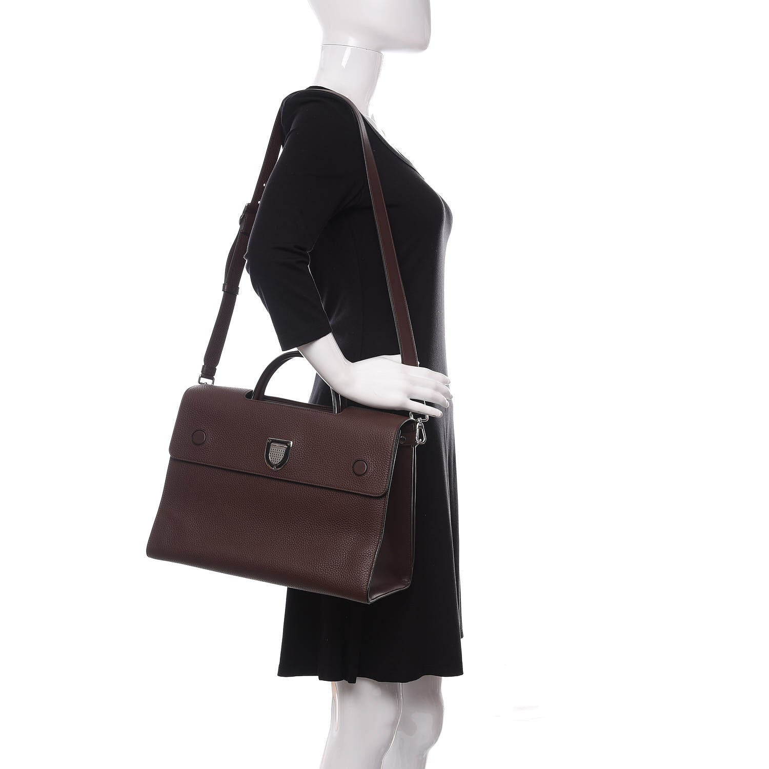Christian Dior Bullcalf Large Diorever Flap Amaranth 2 of 10