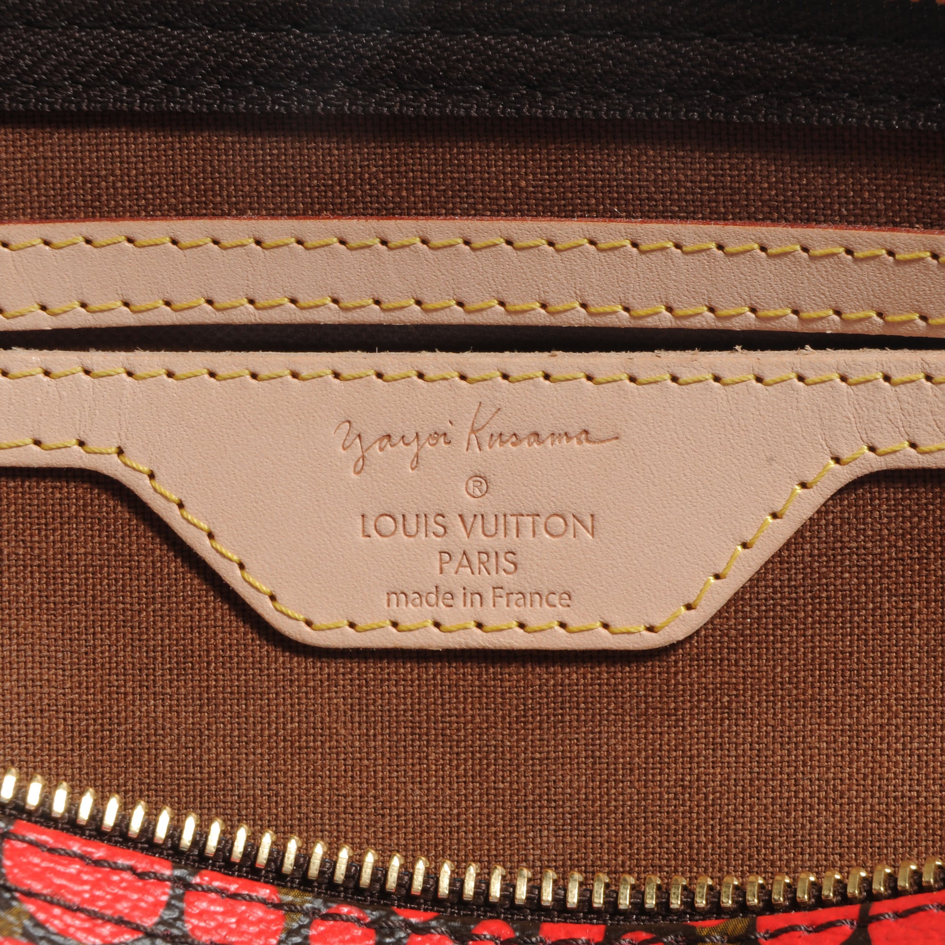 Louis Vuitton Monogram Kusama Town Speedy 30 Red 6 of 8