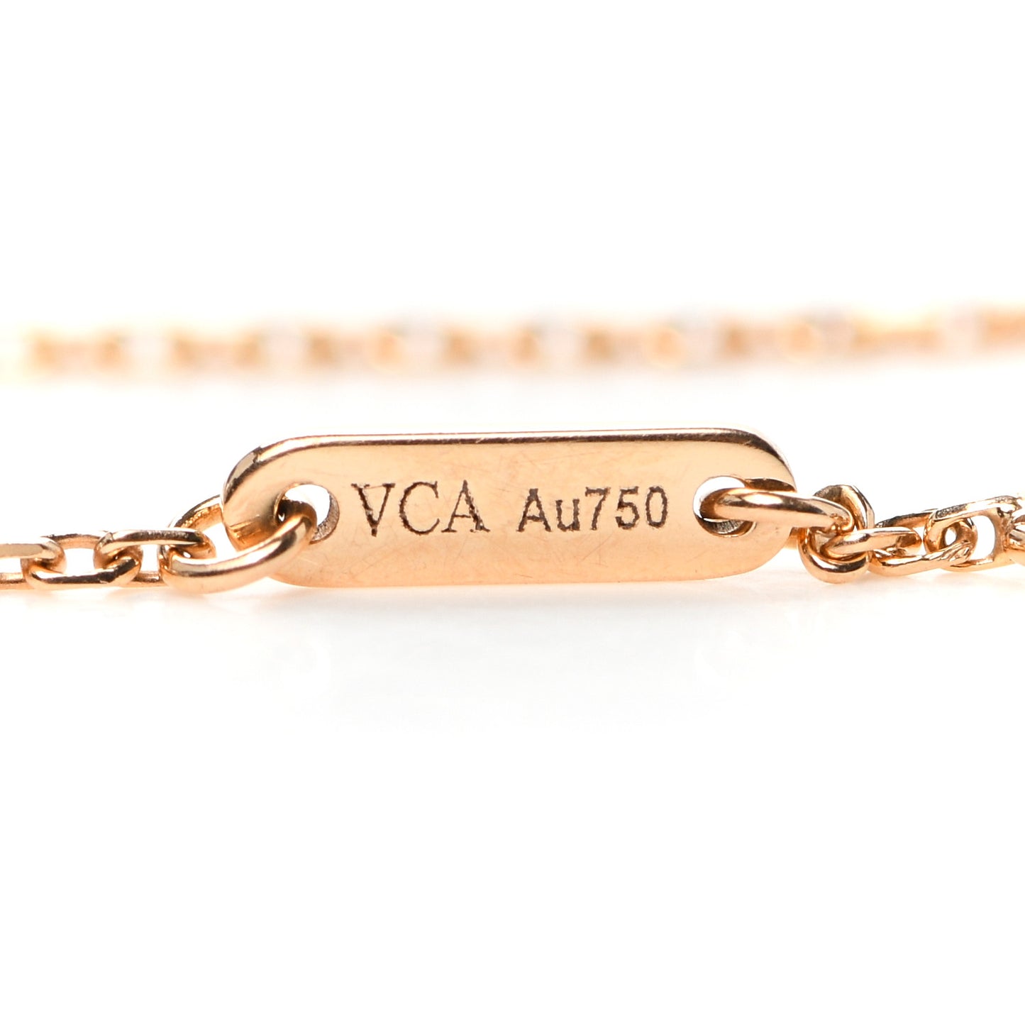 18K Rose Gold Carnelian Sweet Alhambra Bracelet