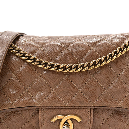Chanel Caviar Quilted Medium Easy Flap Brown 8 of 15