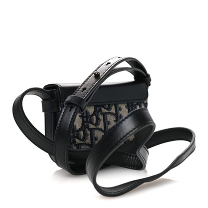 Christian Dior Oblique Smooth Calfskin Nano Pouch Beige Black 2 of 11