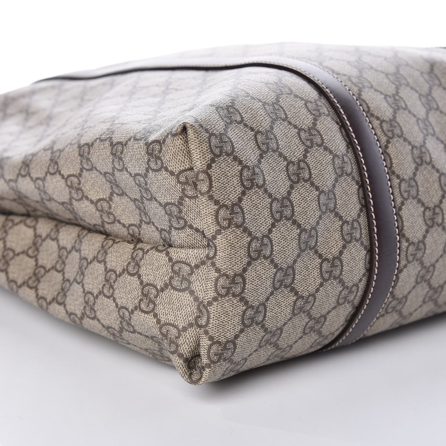 GG Plus Monogram Joy Vertical Tote Dark Brown