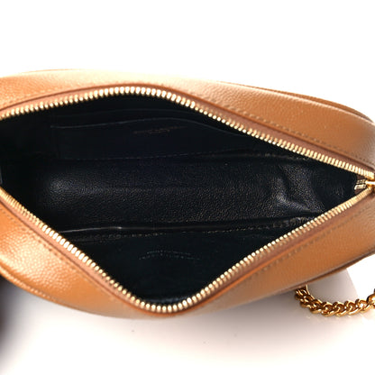 Saint Laurent Grain De Poudre Matelasse Monogram Mini Lou Camera Bag Dune 4 of 9