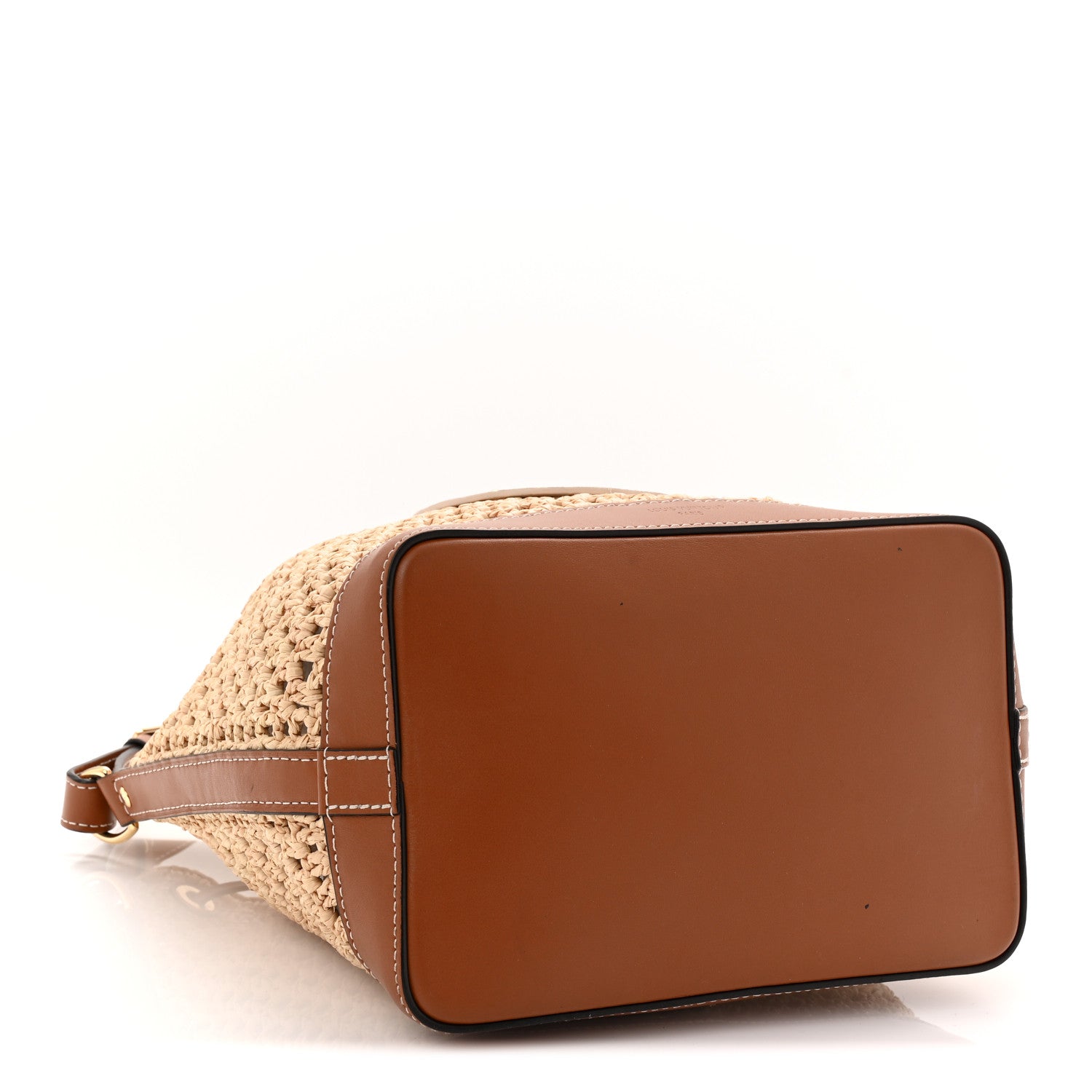 Louis Vuitton Raffia Calfskin Noe BB Natural Tan 4 of 9