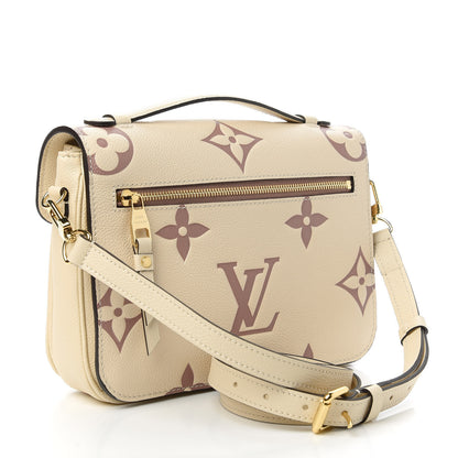 Louis Vuitton Empreinte Monogram Giant Pochette Metis Creme Bois De Rose 3 of 11