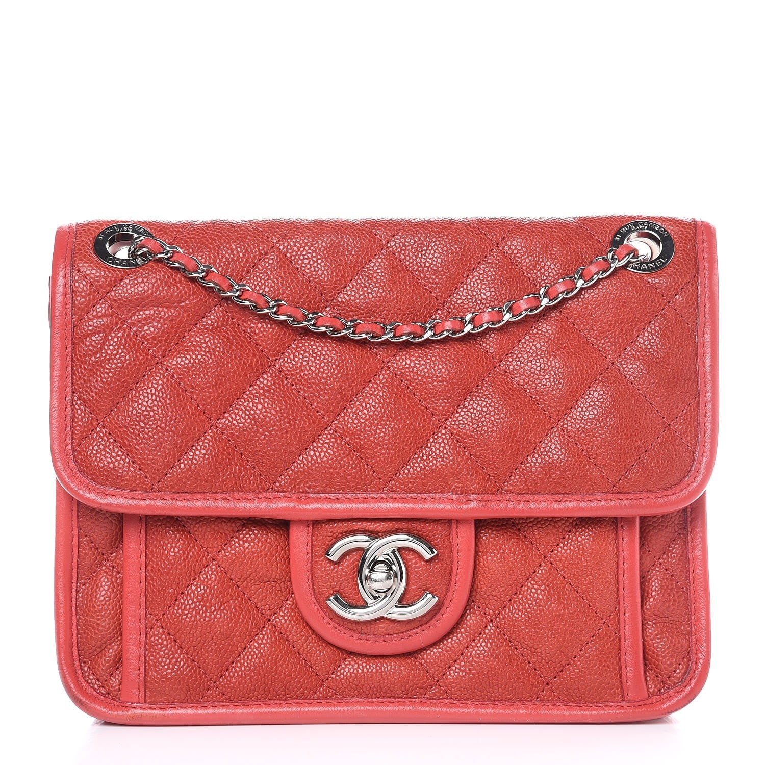 Chanel Caviar Quilted Mini French Riviera Flap Red 1 of 13